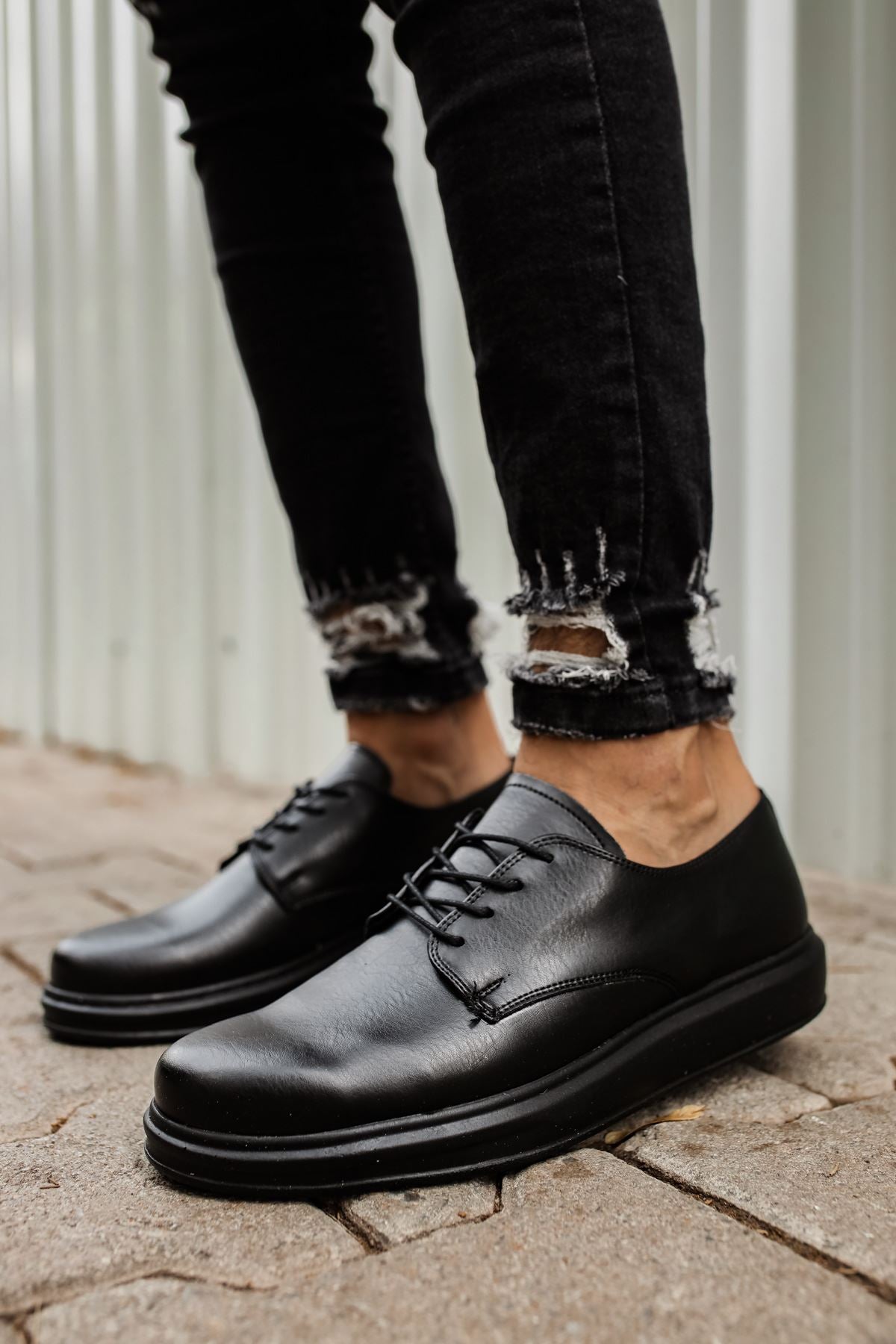 CH003 - CST Pelle Classica Men's Sneakers Black