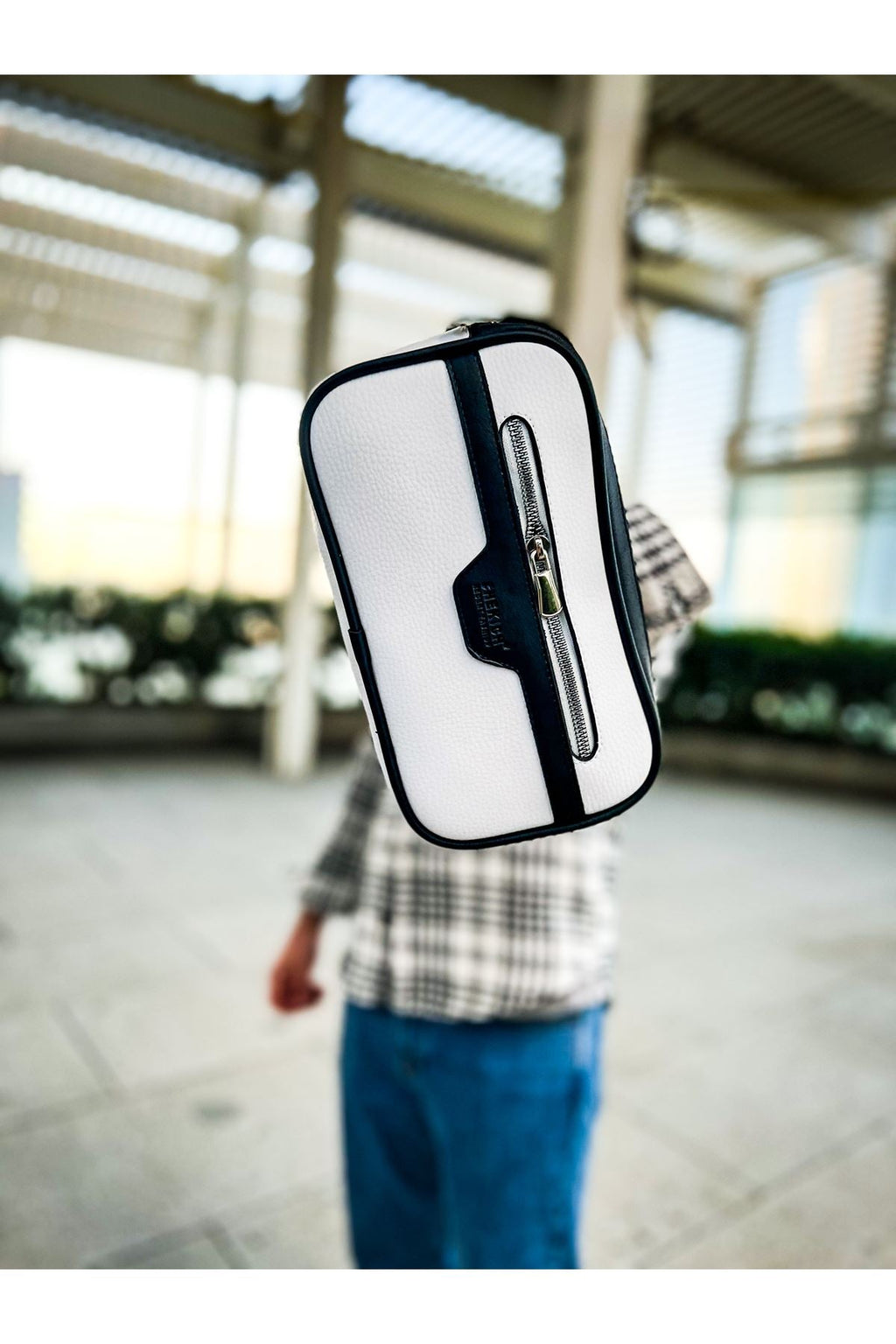 CH101 - Poani Tablet Erkek Çanta White/Black