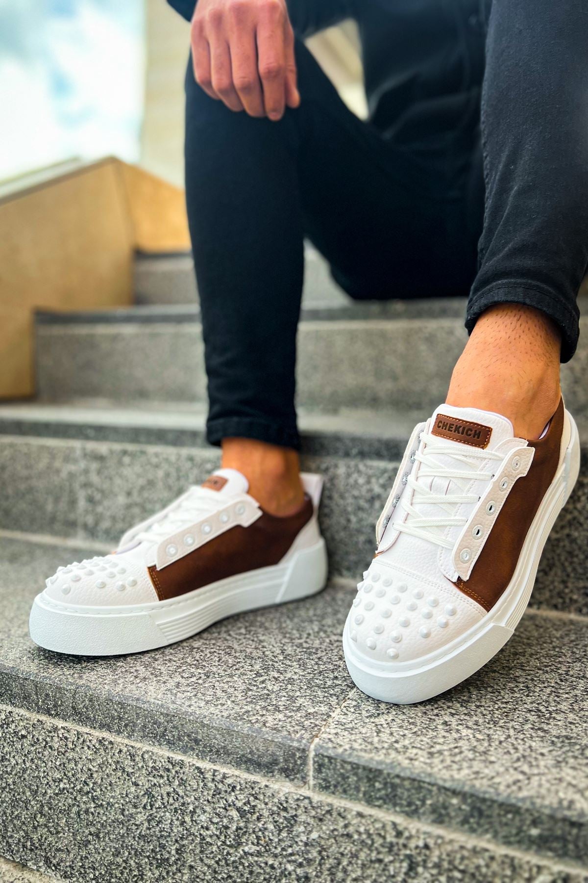 CH169 - CBT Thorn Men's Sneakers White/Tan