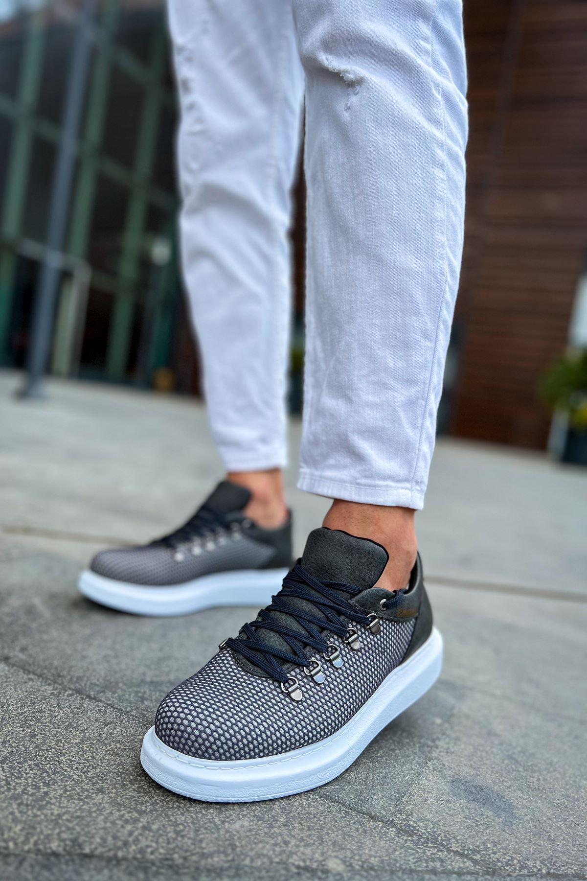 CH021 CBT Favo የወንዶች ስኒከር ግራጫ