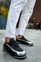 CH041 CST የህዳሴ የወንዶች ስኒከር ጥቁር/ብር