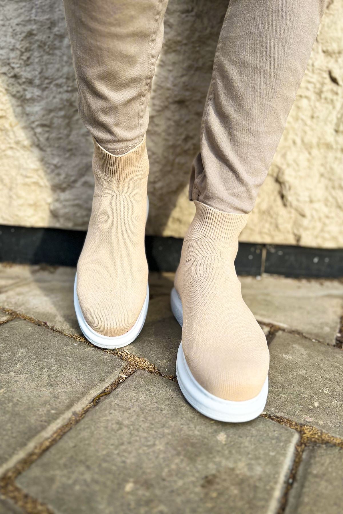 CH207 - TRT Maglieria-T የወንዶች ስኒከር ክሬም