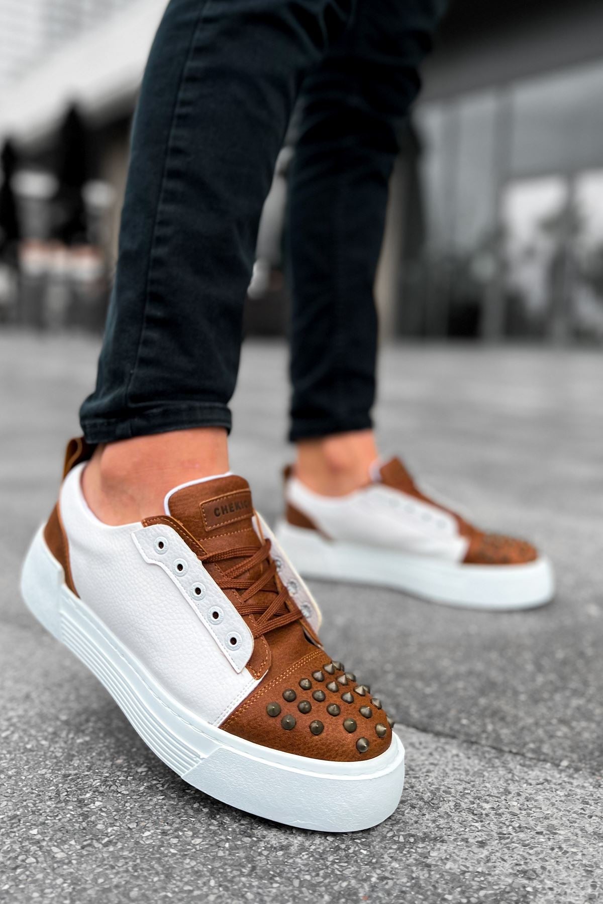 CH169 - CBT Thorn Men's Sneakers Tan/White