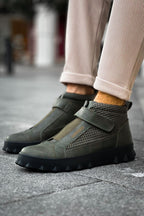 CH103 CST ፒራሚድ ረጅም የወንዶች ቦት ጫማዎች ካኪ