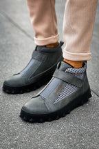 CH103 CST ፒራሚድ ረጅም የወንዶች ቦት ጫማዎች ግራጫ