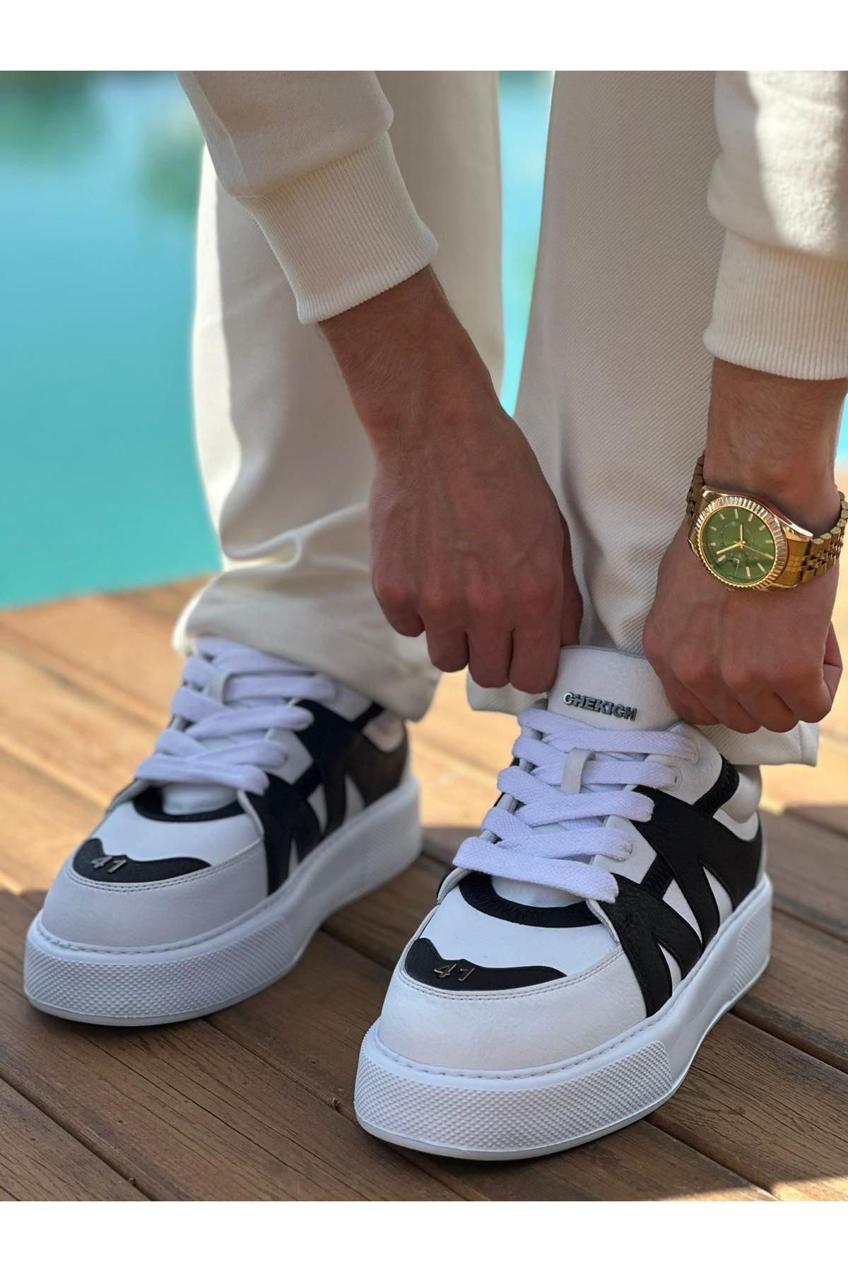 CH2407 - CBT Star-X የወንዶች አትሌቲክስ ጫማዎች ነጭ/ጥቁር