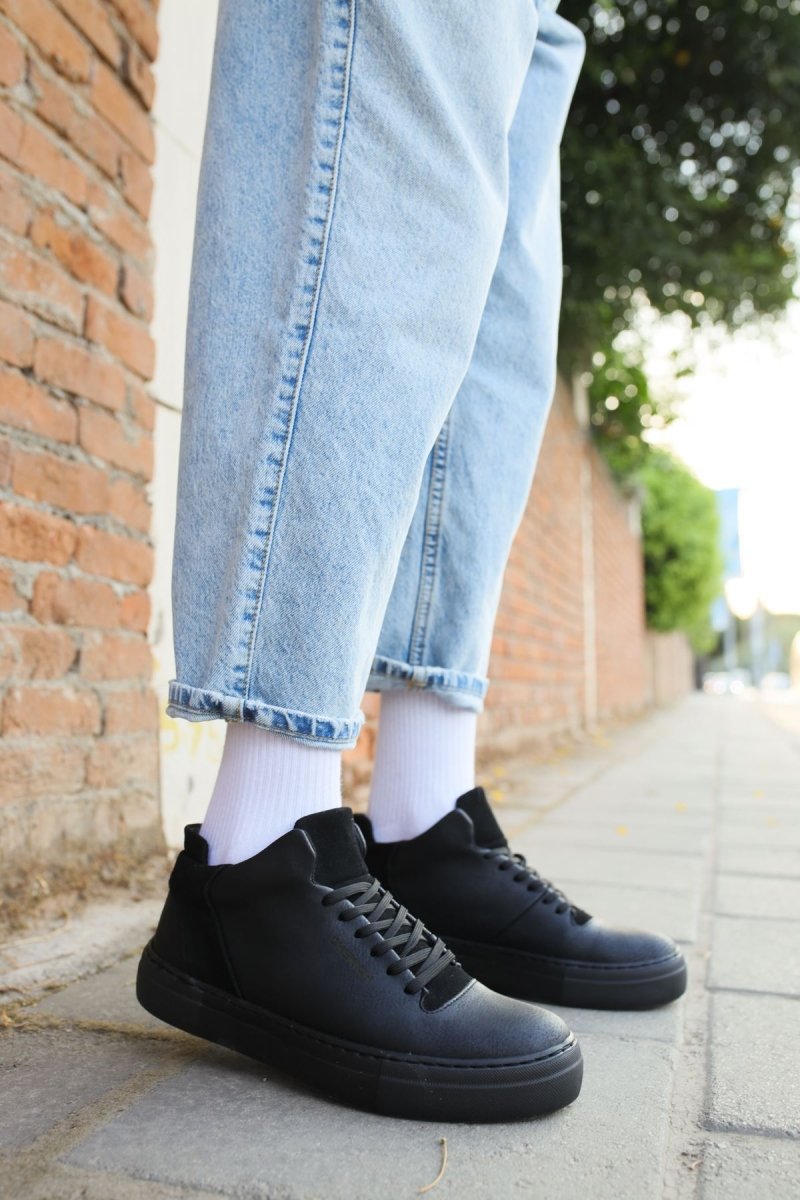 CH004 - CST Hıde Erkek Ayakkabı SIYAH - chekich.com