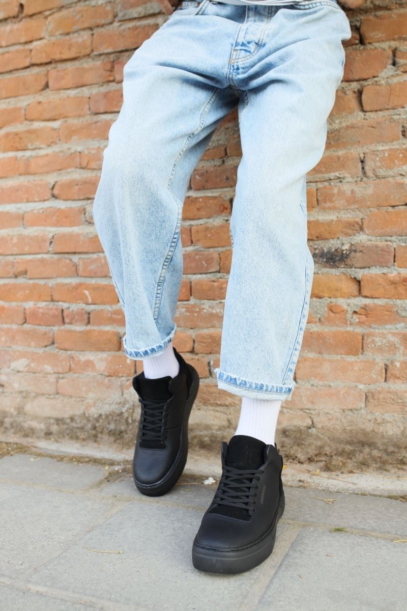 CH004 - CST Hıde Erkek Ayakkabı SIYAH - chekich.com