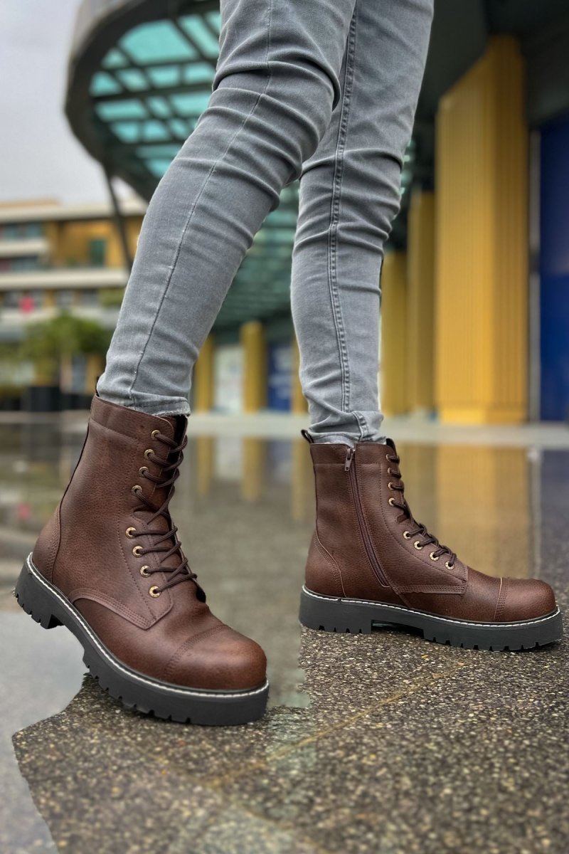 CH009 - CST Military Erkek Bot KAHVE - chekich.com