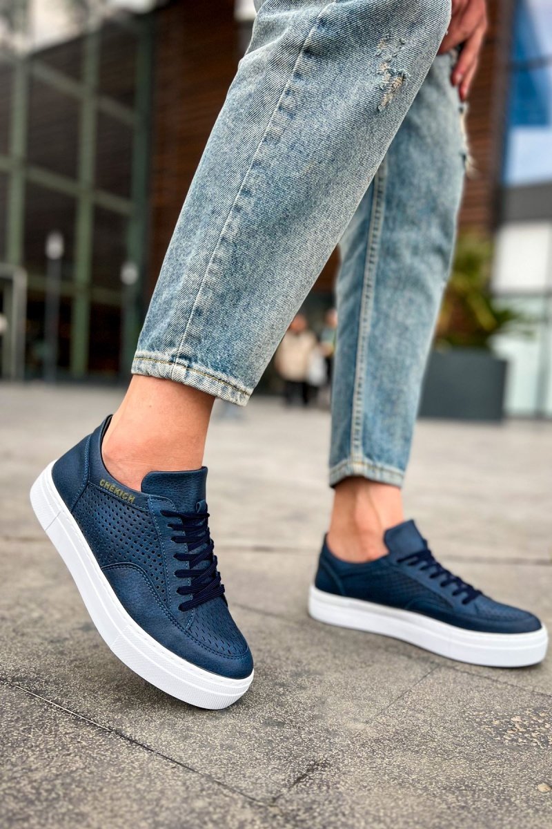 CH015 - CBT First Edition Erkek Ayakkabı LACIVERT - chekich.com