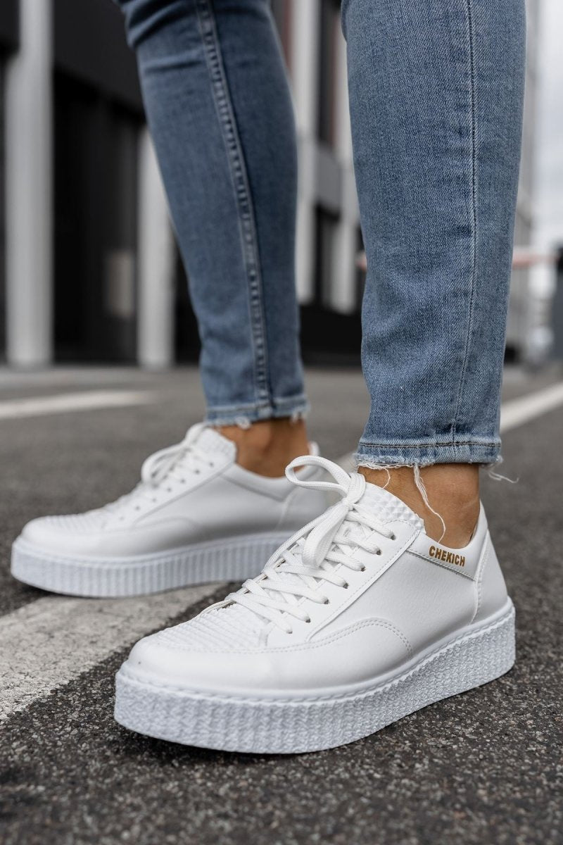 CH017 - FBT Pyramid Erkek Ayakkabı BEYAZ - chekich.com