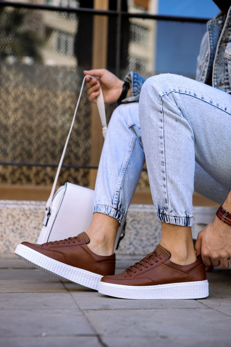 CH017 - FBT Pyramid Erkek Ayakkabı TABA - chekich.com