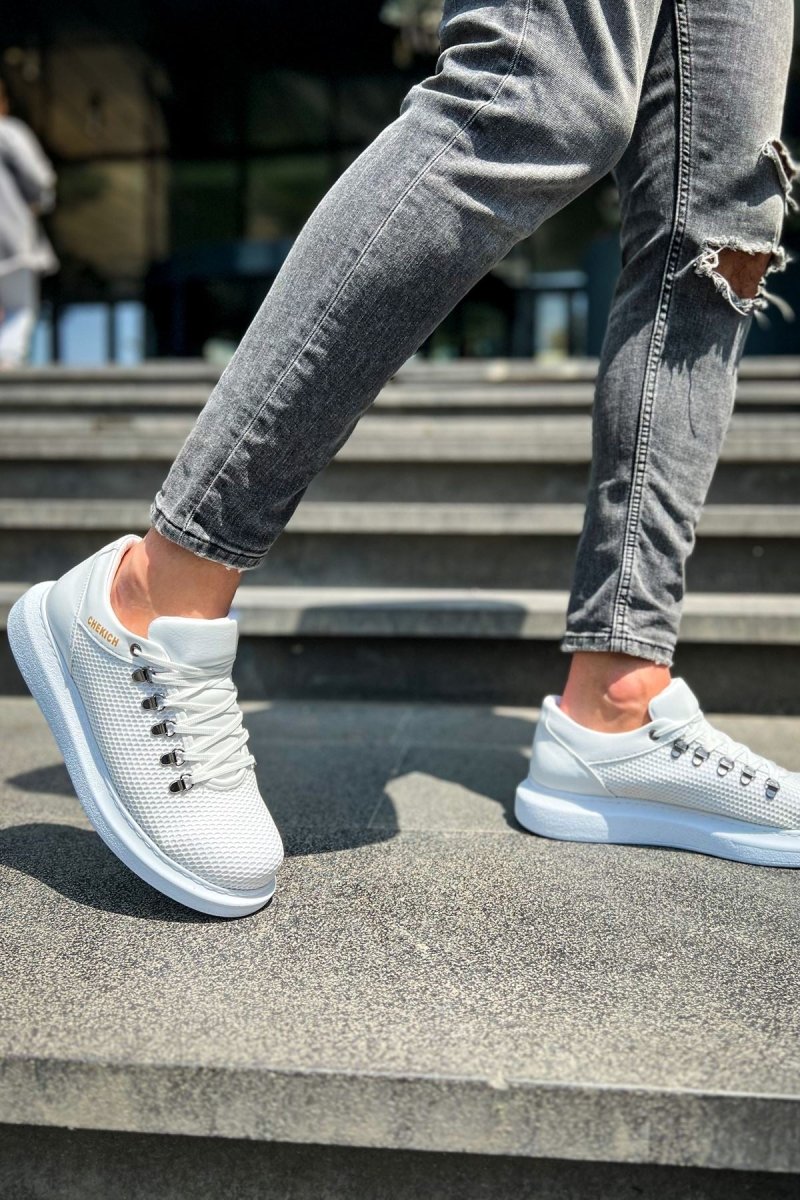 CH021 - CBT Favo Erkek Ayakkabı BEYAZ - chekich.com