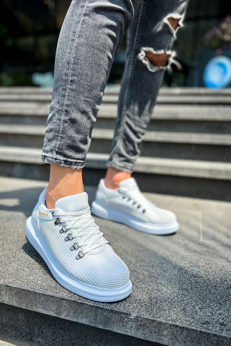 CH021 - CBT Favo Erkek Ayakkabı BEYAZ - chekich.com