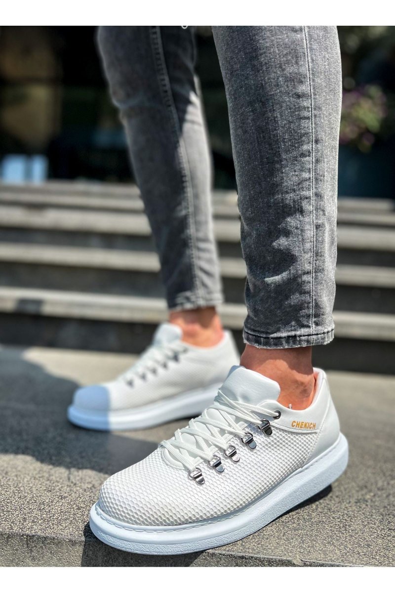 CH021 - CBT Favo Erkek Ayakkabı BEYAZ - chekich.com