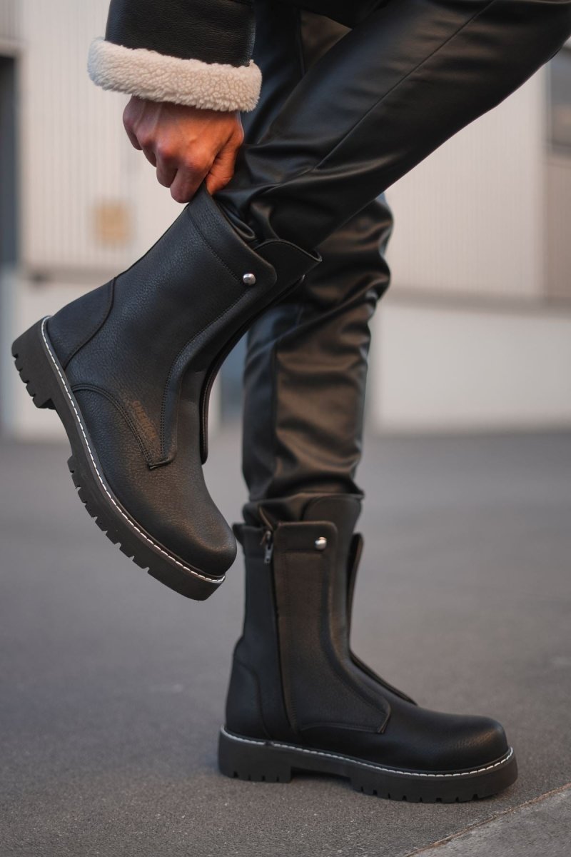 CH027 - CST Quebec Erkek Bot SIYAH - chekich.com