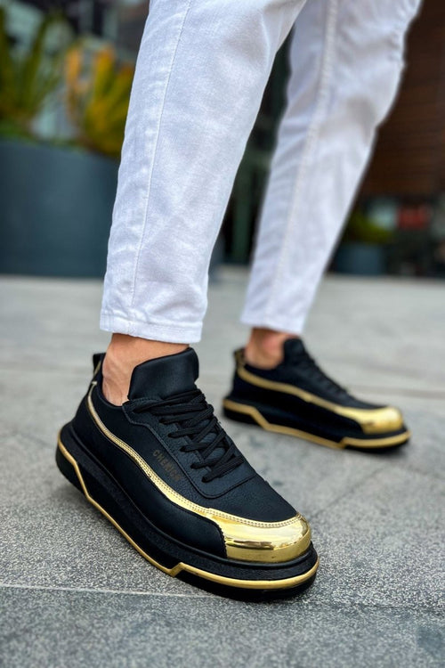 CH041 - CST Renaissance Erkek Ayakkabı SIYAH/ALTIN - chekich.com