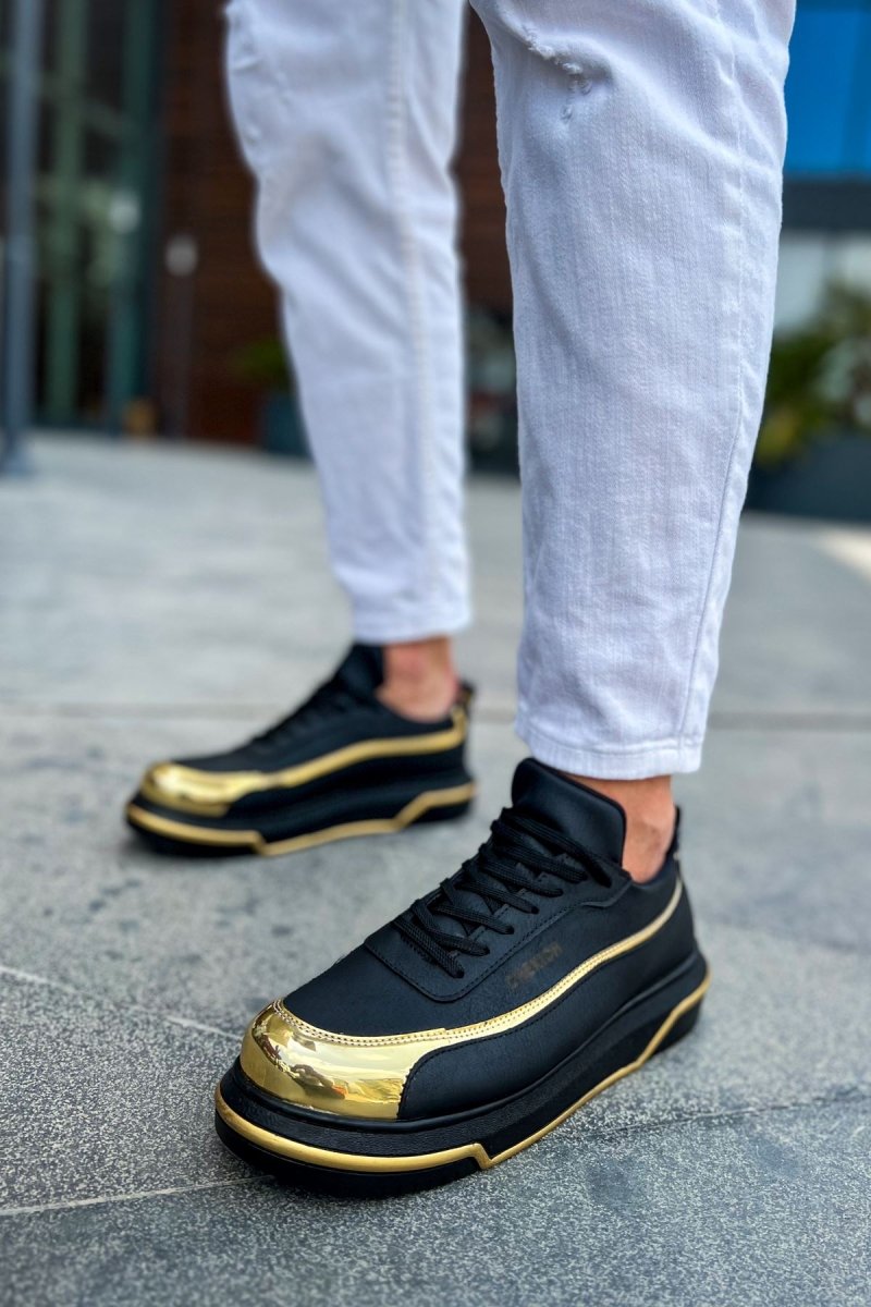 CH041 - CST Renaissance Erkek Ayakkabı SIYAH/ALTIN - chekich.com