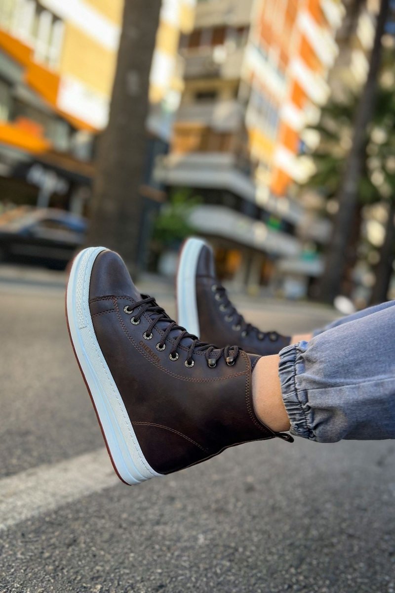 CH055 - CBT Between Erkek Bot KAHVE - chekich.com