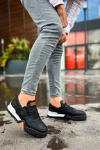 CH067 - GBT Warrem Erkek Ayakkabı SIYAH/SIYAH - chekich.com