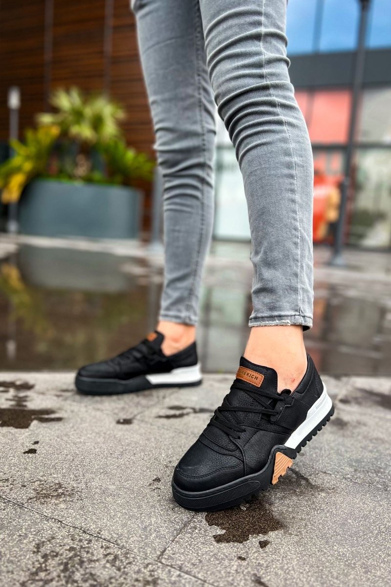 CH067 - GBT Warrem Erkek Ayakkabı SIYAH/SIYAH - chekich.com