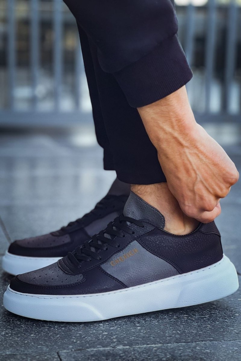 CH087 - CBT Kenton Erkek Ayakkabı SIYAH / ANTRASIT - chekich.com