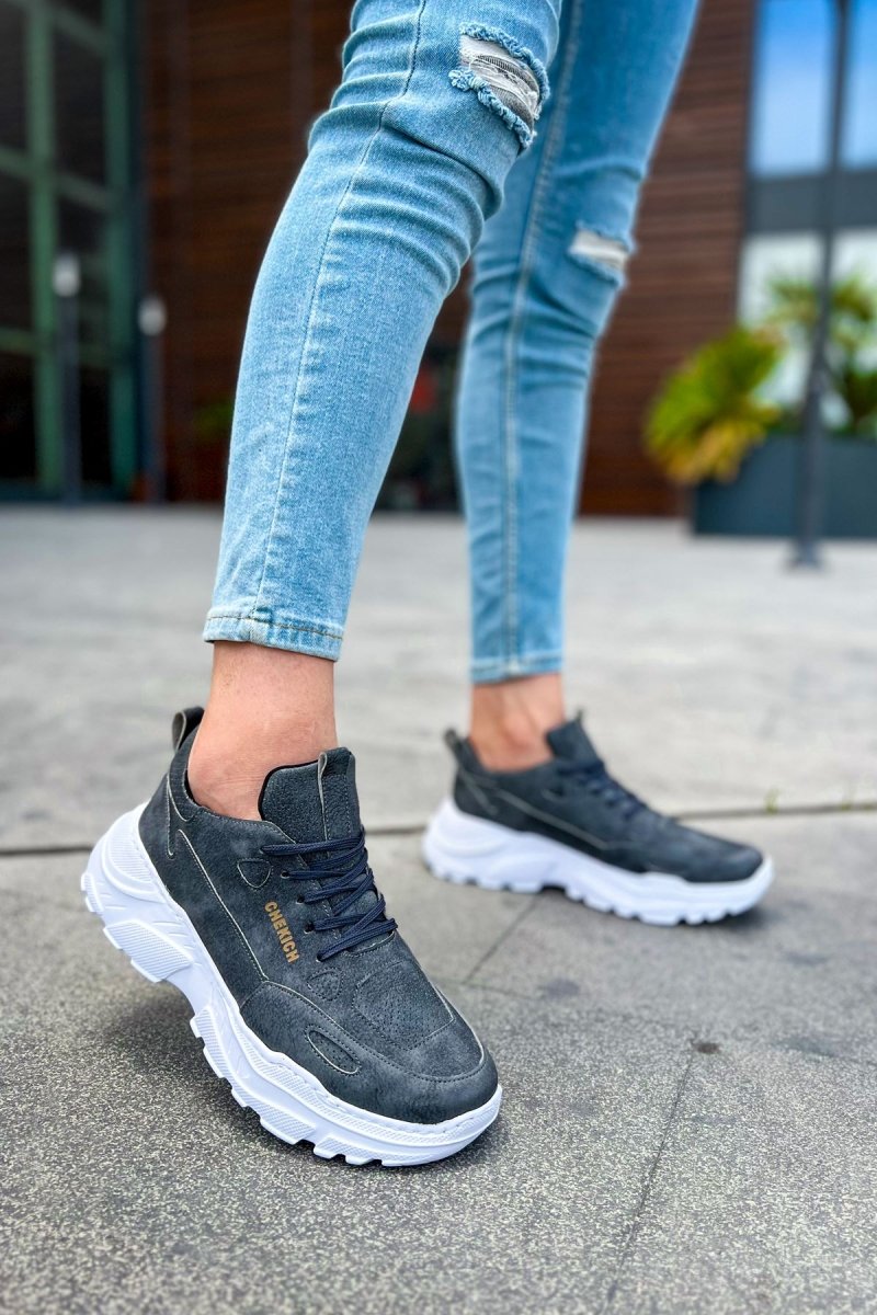 CH089 - CBT Low Top Lace Up Erkek Ayakkabı ANTRASIT - chekich.com