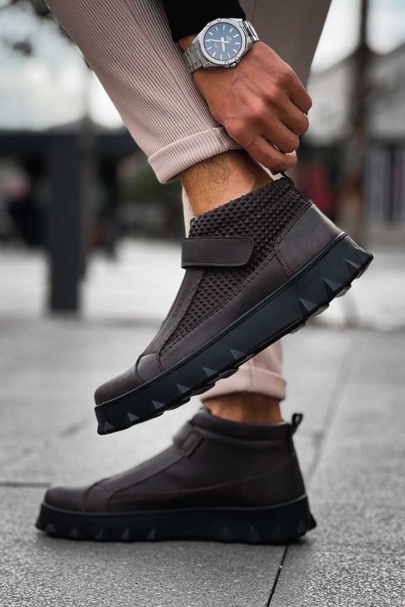 CH103 - CST Pyramid Long Erkek Bot KAHVE - chekich.com