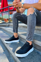 CH105 - CBT Cronus Erkek Ayakkabı SIYAH - chekich.com