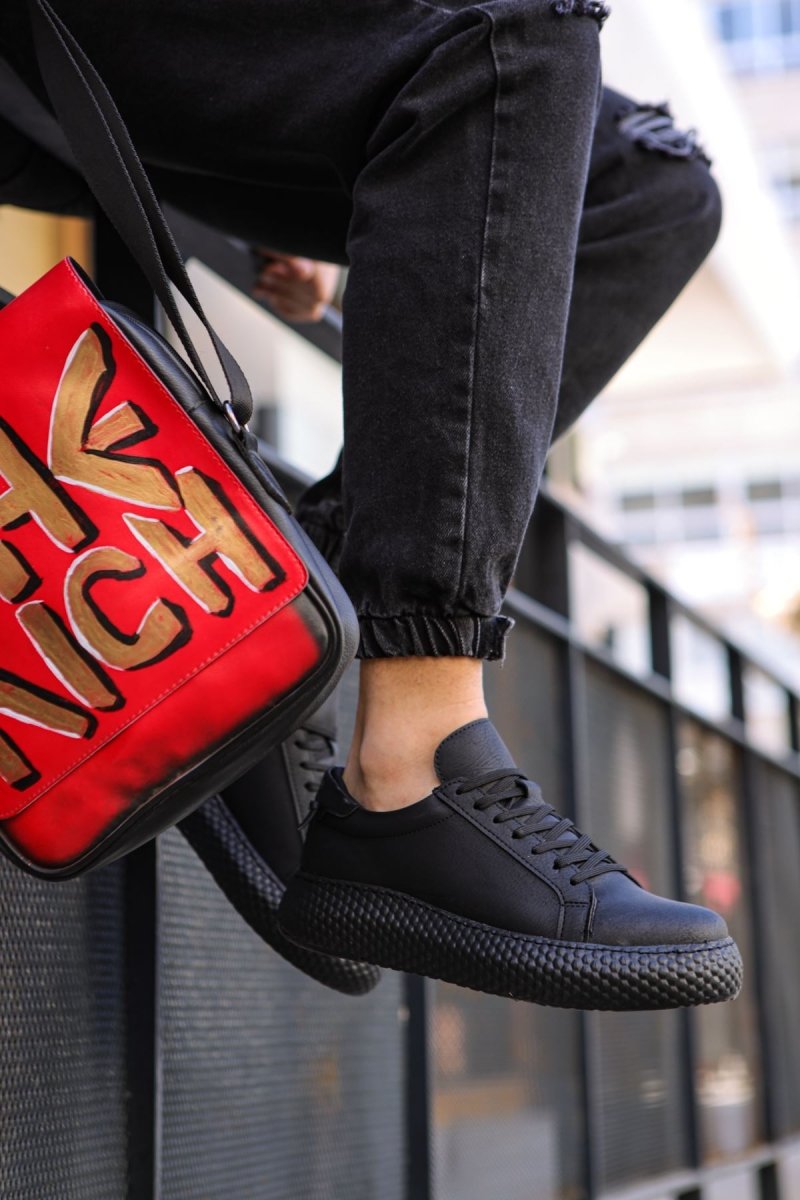 CH107 - CST Felibord Erkek Ayakkabı SIYAH/SIYAH - chekich.com