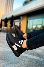 CH131 - GST Frogner Erkek Bot SIYAH/BEYAZ - chekich.com