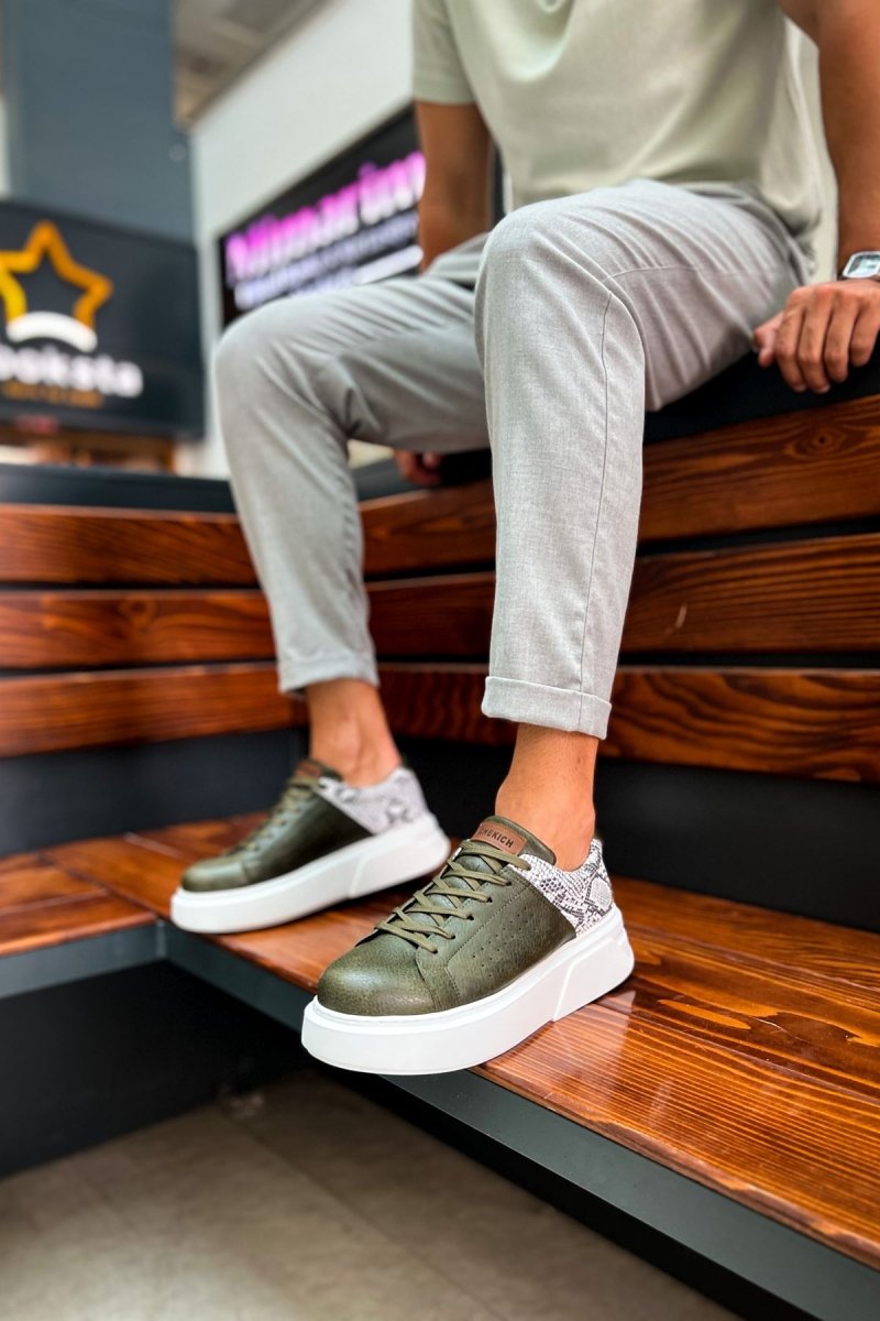 CH145 - CBT Sauerbergg Erkek Ayakkabı HAKI - chekich.com