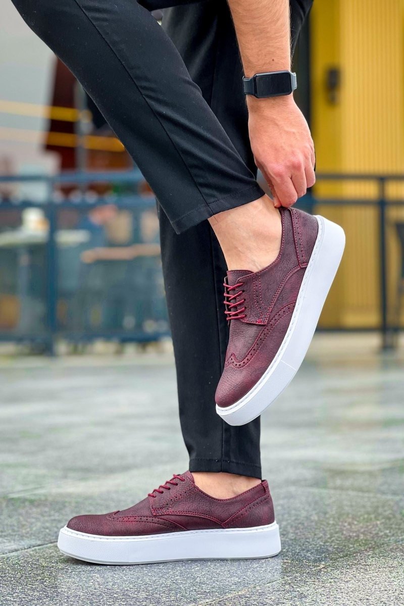 CH149 - CBT Changer Over Erkek Ayakkabı BORDO - chekich.com