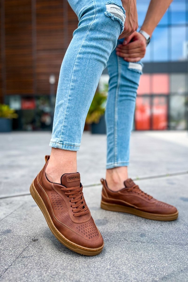 CH157 - CKT Retro Erkek Ayakkabı TABA - chekich.com