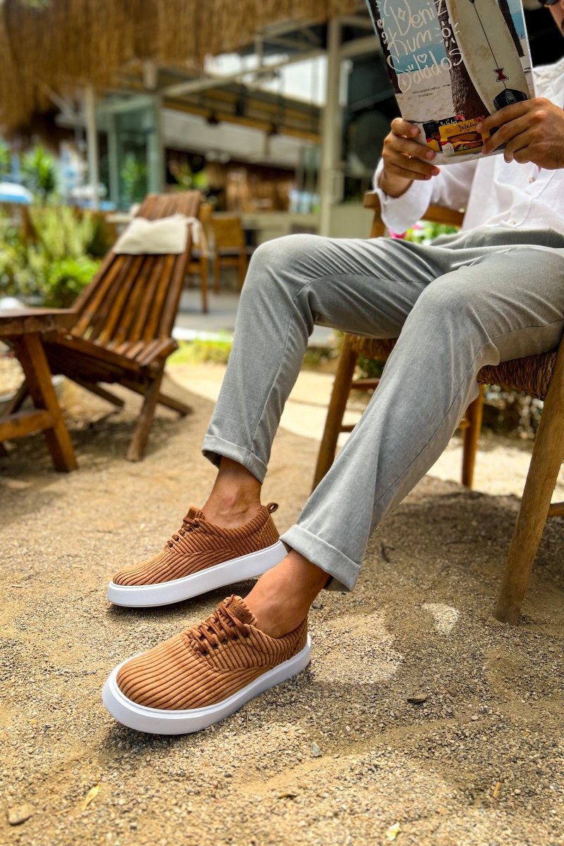 CH173 - CBT Velluto Men Sneaker Tan - chekich.com