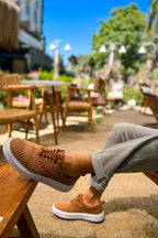 CH173 - CBT Velluto Men Sneaker Tan - chekich.com