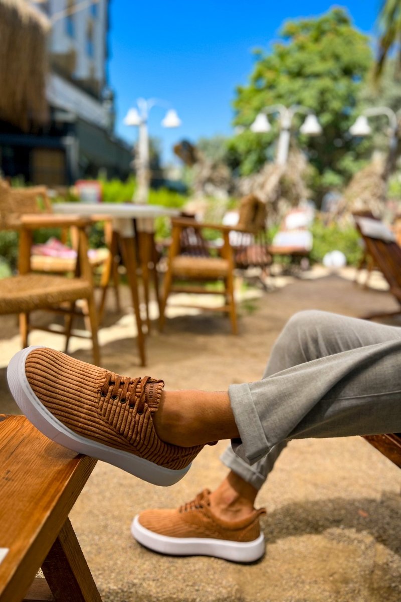 CH173 - CBT Velluto Men Sneaker Tan - chekich.com