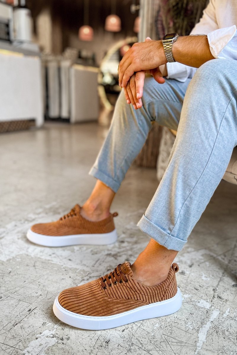 CH173 - CBT Velluto Men Sneaker Tan - chekich.com