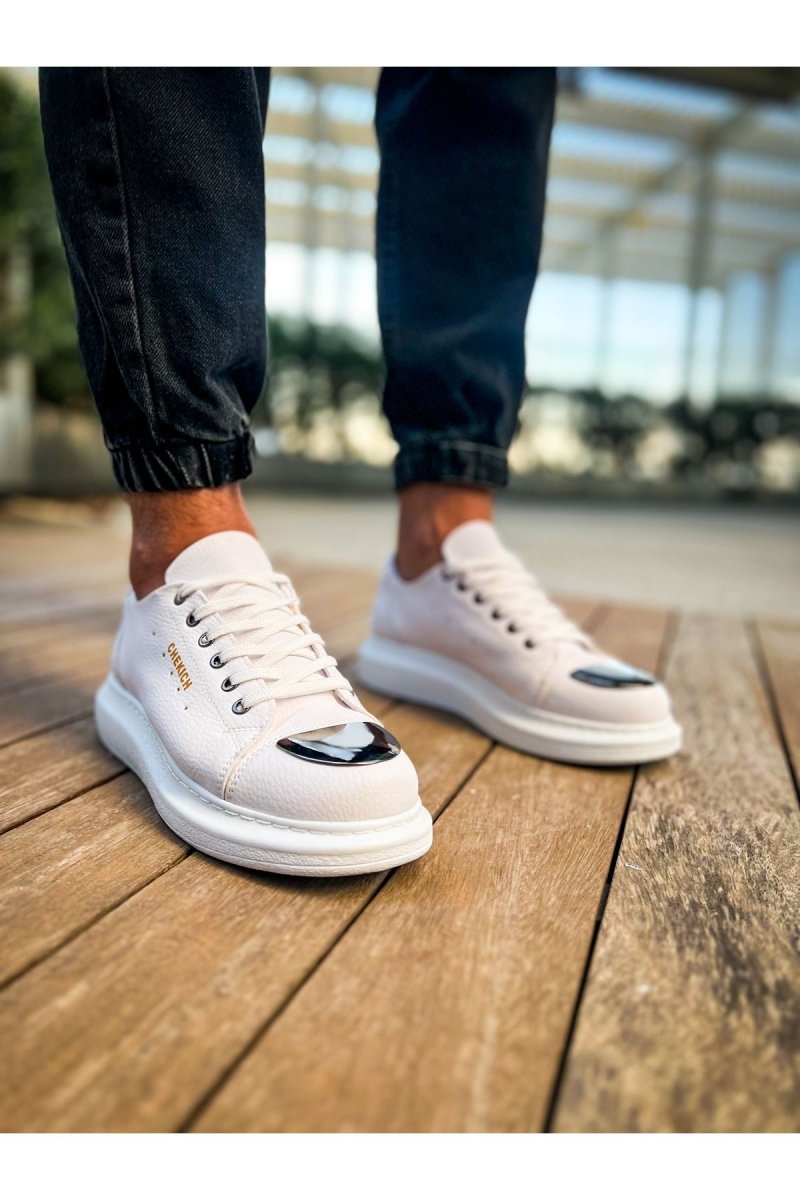CH175 - CBT Mirror Erkek Ayakkabı BEYAZ - chekich.com