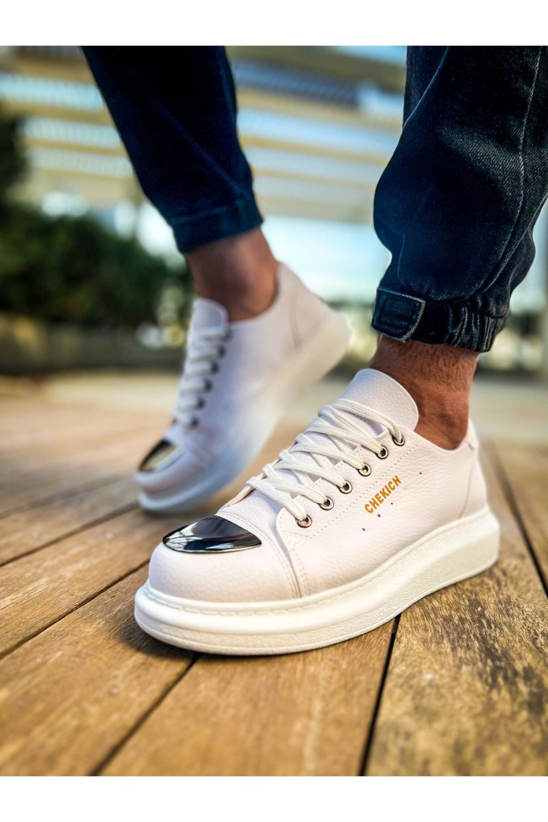 CH175 - CBT Mirror Erkek Ayakkabı BEYAZ - chekich.com