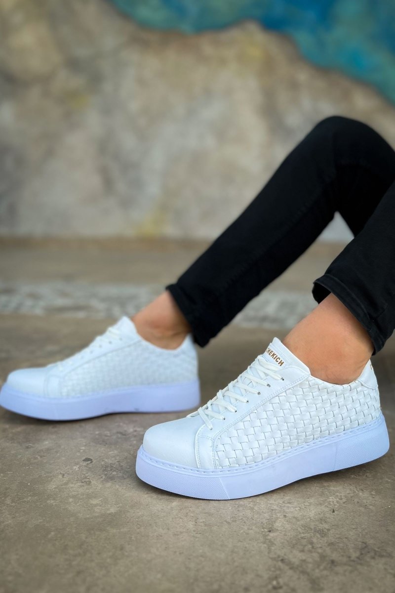 CH203 - OBT Maglieria Erkek Ayakkabı BEYAZ - chekich.com