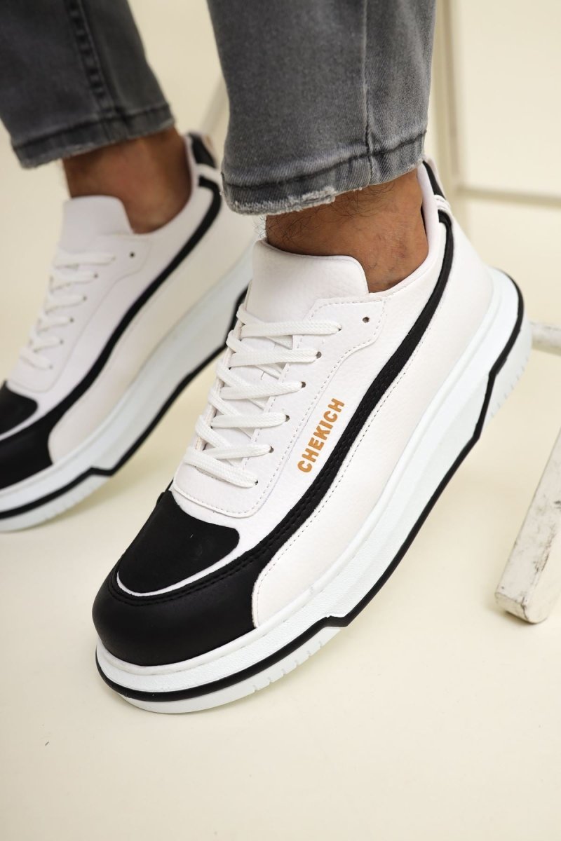 CH241 - CBT Signature Line Up Erkek Ayakkabı SIYAH/BEYAZ - chekich.com