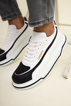 CH241 - CBT Signature Line Up Erkek Ayakkabı SIYAH/BEYAZ - chekich.com