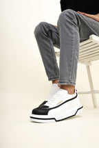 CH241 - CBT Signature Line Up Erkek Ayakkabı SIYAH/BEYAZ - chekich.com