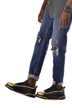 CH241 - CST Signature Line Up Men Sneaker Black/Gold - chekich.com