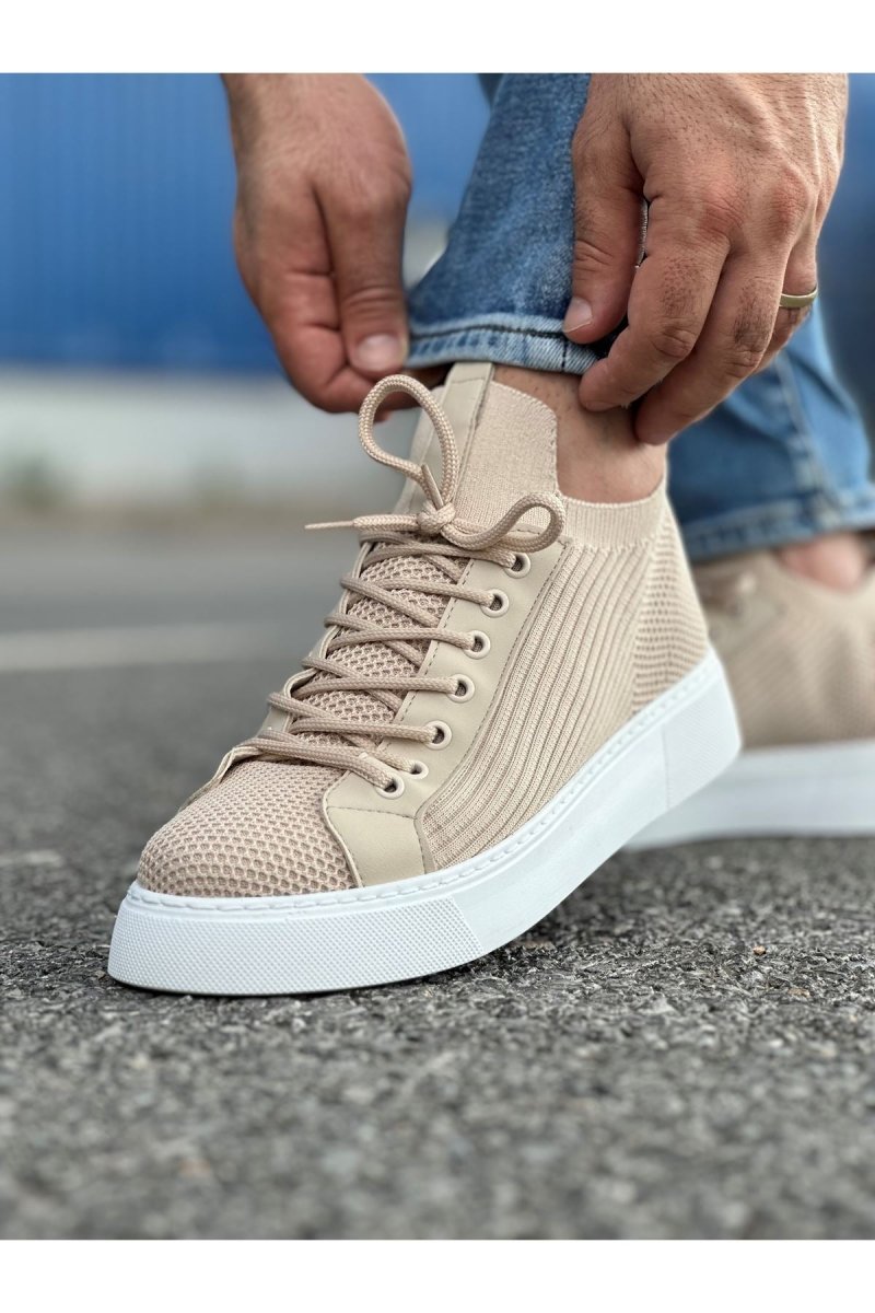 CH2423 - TBT Erkek Ayakkabı BEJ - chekich.com