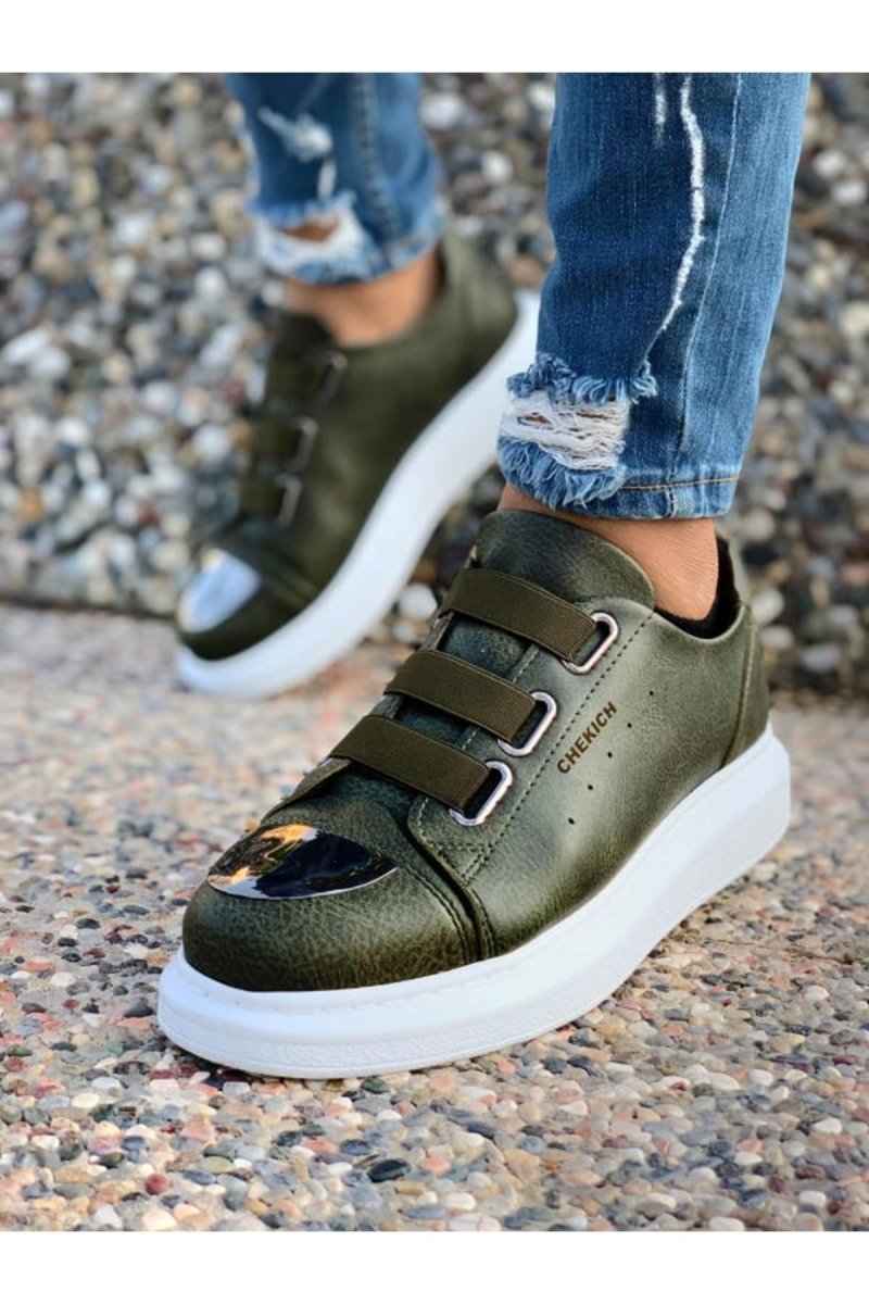 CH251 - CBT Mirror Men Sneaker Khaki - chekich.com