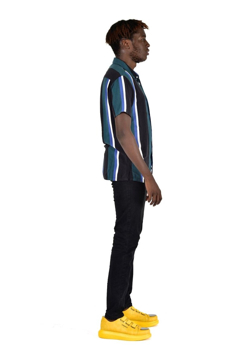 CH251 CRT Mirror Men Sneaker Yellow - chekich.com