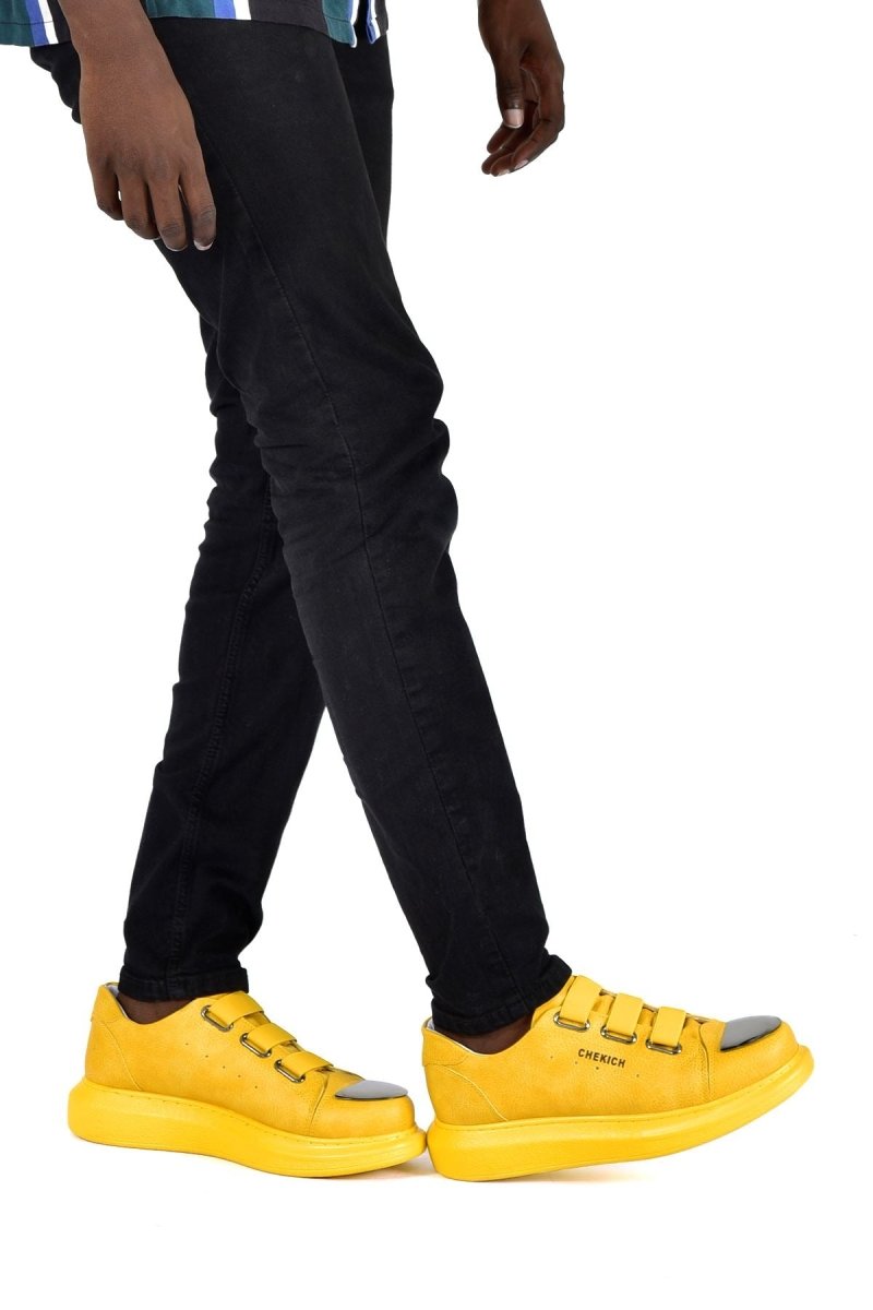 CH251 CRT Mirror Men Sneaker Yellow - chekich.com